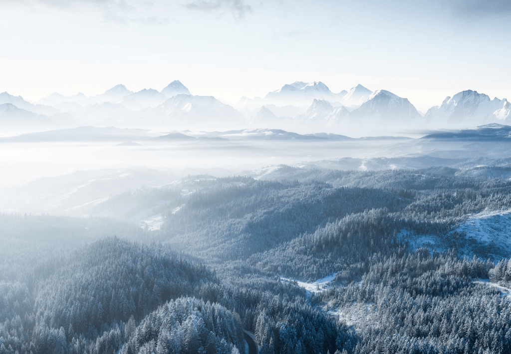 Paysage neigeux Haute-Savoie